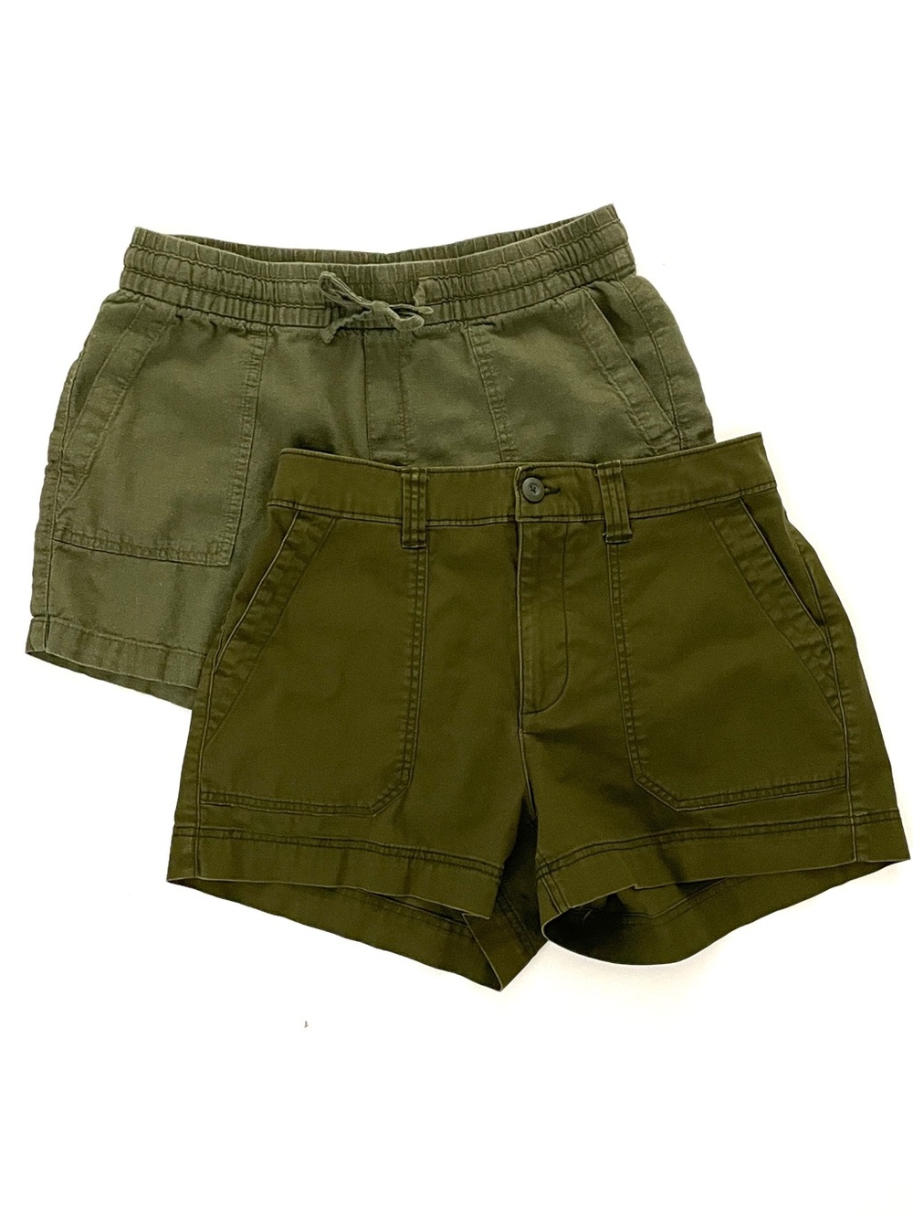 Two pairs of Old Navy Green Casual Shorts, Size Medium